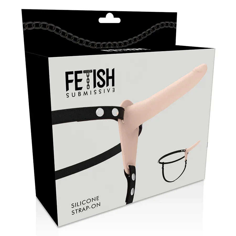 FETISH SUBMISSIVE Strap-on Harness aus Silikon – 15 cm, einsteigerfreundlich - Vanelion Paradise