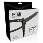 FETISH SUBMISSIVE HARNESS - SCHWARZES SILIKON 15 CM - Vanelion Paradise