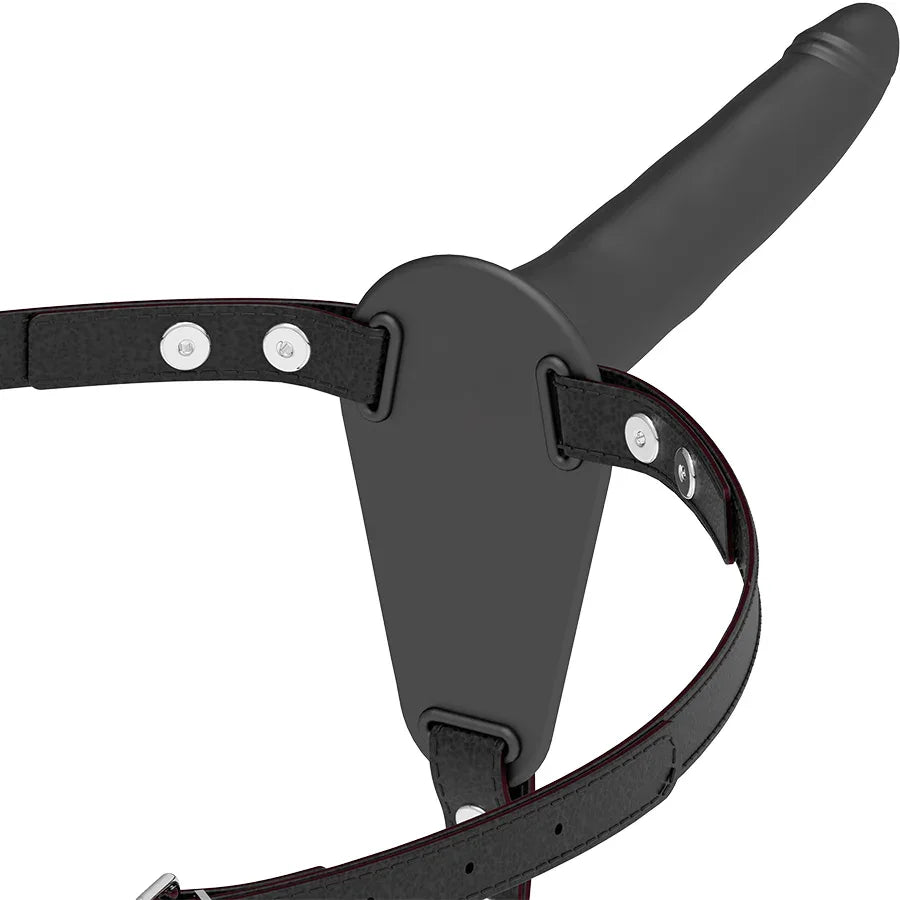 FETISH SUBMISSIVE HARNESS - SCHWARZES SILIKON 15 CM - Vanelion Paradise