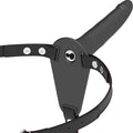 Fetish Submissive Harness – Schwarzer Silikonvibrator 15 cm, wiederaufladbar & flexibel - Vanelion Paradise