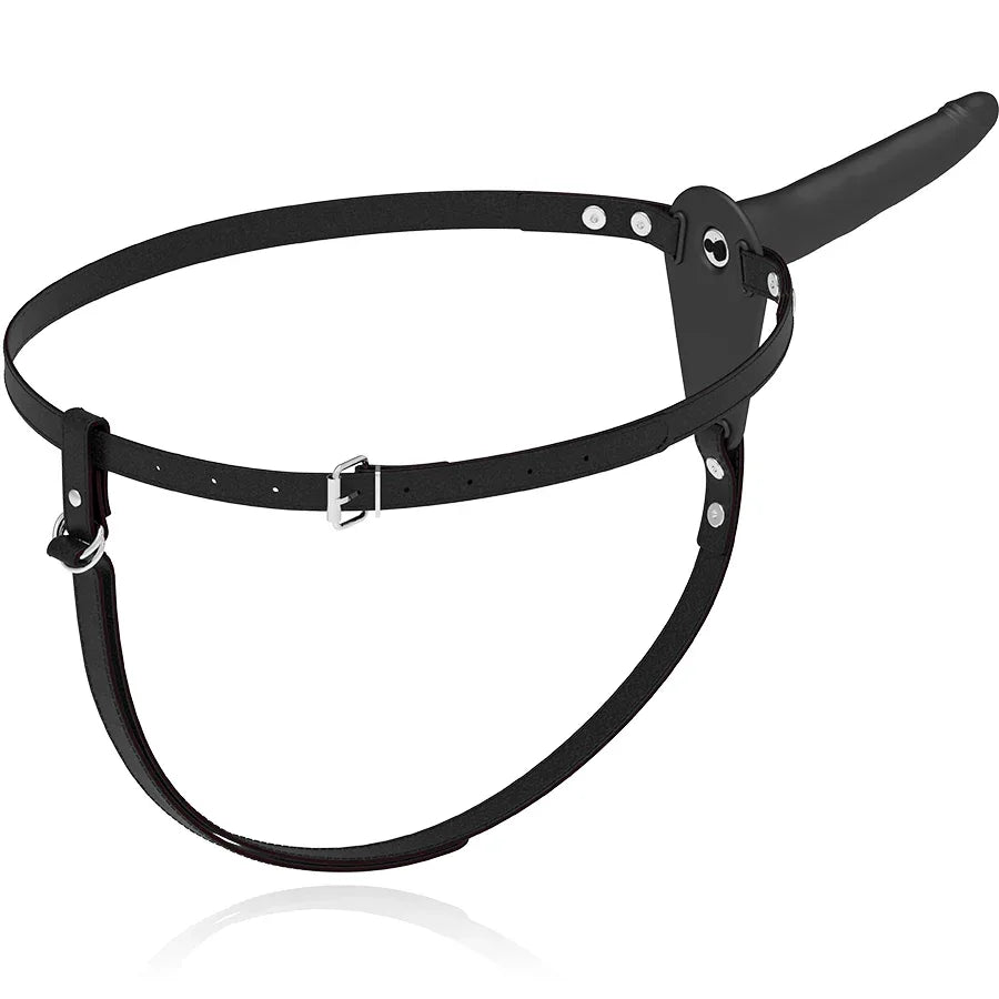 Fetish Submissive Harness – Schwarzer Silikonvibrator 15 cm, wiederaufladbar & flexibel - Vanelion Paradise