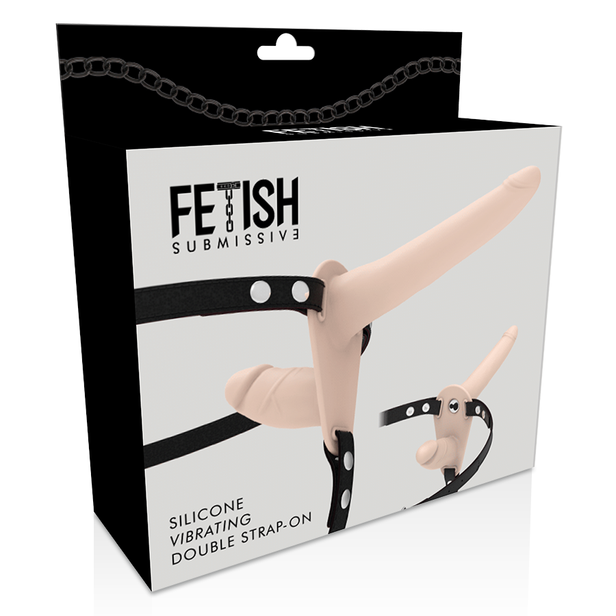 FETISH SUBMISSIVE HARNESS - FLESH UP VIBRATOR MIT DOPPELPENETRATION