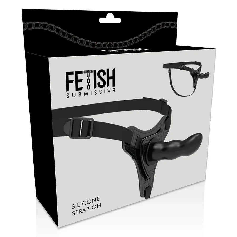 FETISH SUBMISSIVE HARNESS - SCHWARZES SILIKON G-SPOT 16 CM - Vanelion Paradise