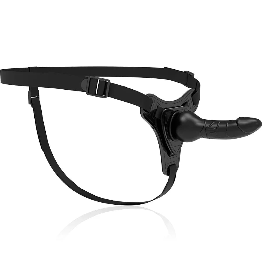 FETISH SUBMISSIVE HARNESS - REALISTISCHES SCHWARZES SILIKON 16 CM - Vanelion Paradise