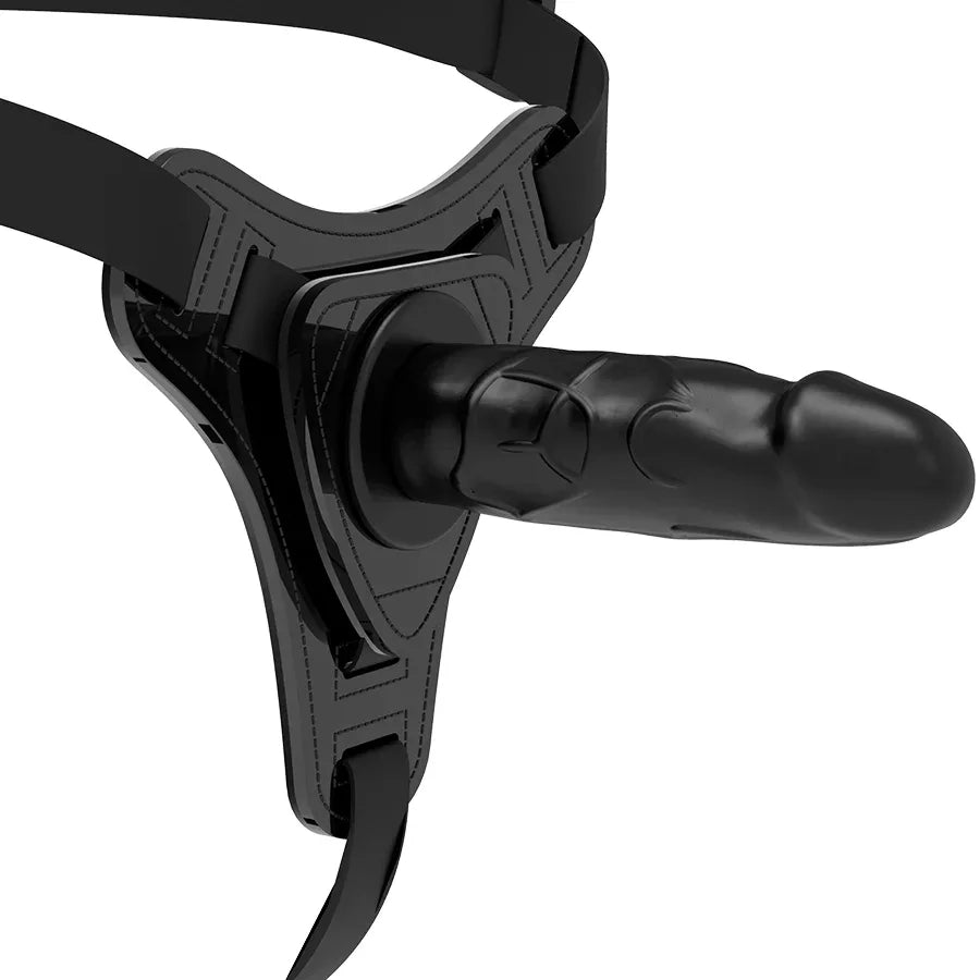 FETISH SUBMISSIVE HARNESS - REALISTISCHES SCHWARZES SILIKON 15 CM - Vanelion Paradise