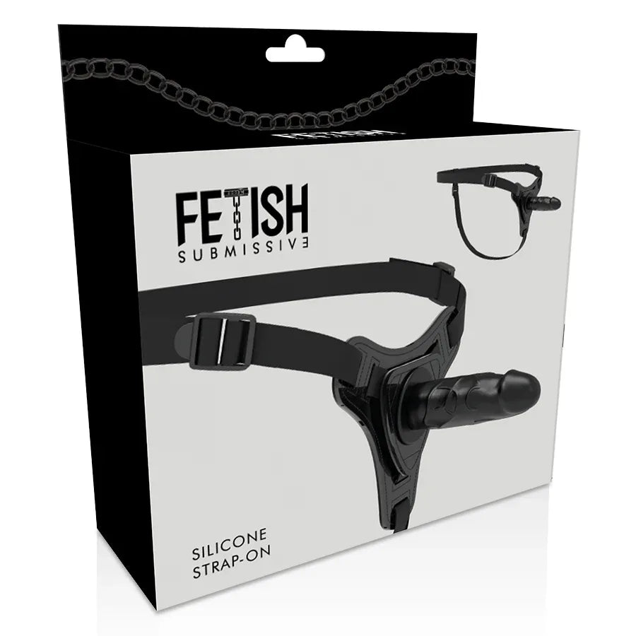 FETISH SUBMISSIVE HARNESS - REALISTISCHES SCHWARZES SILIKON 15 CM - Vanelion Paradise