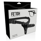 FETISH SUBMISSIVE HARNESS - REALISTISCHES SCHWARZES SILIKON 15 CM - Vanelion Paradise