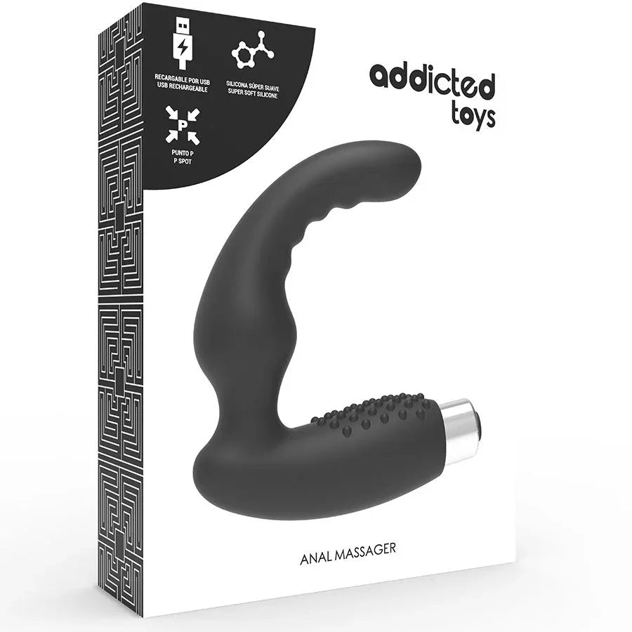 ADDICTED TOYS - PROSTATIC VIBRATOR WIEDERAUFLADBARES MODELL 2 - SCHWARZ - Vanelion Paradise