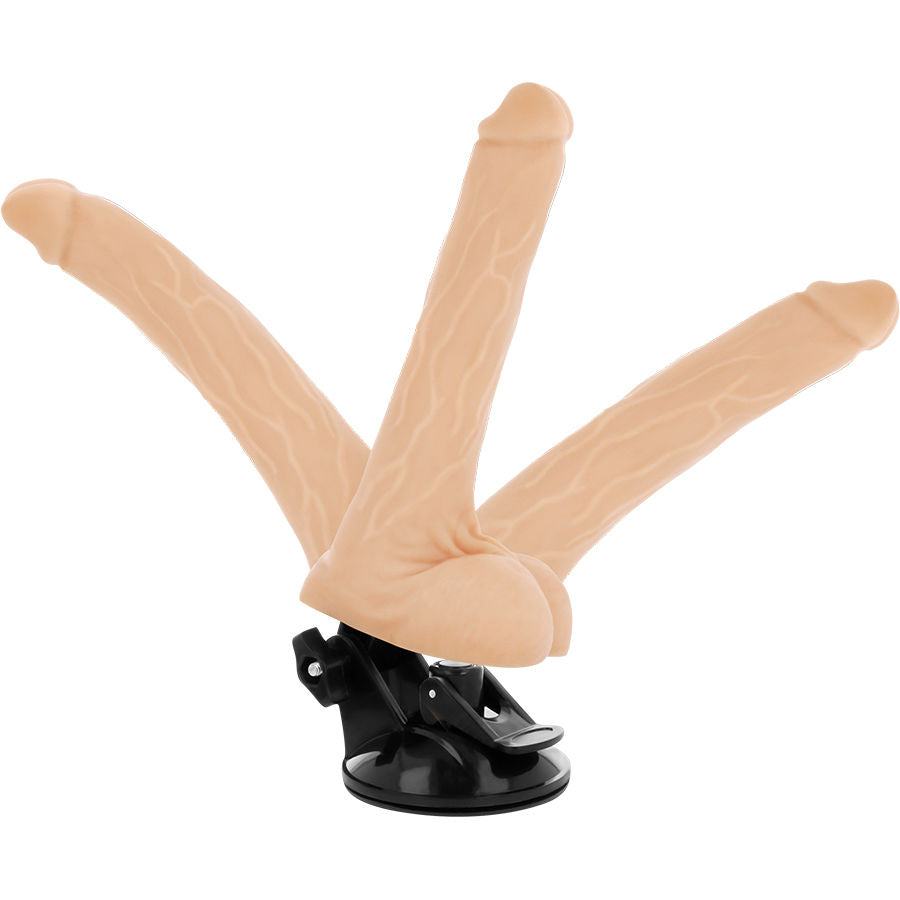 BASECOCK - ARTIKULIERBARER VIBRATOR NATÜRLICH FERNBEDIENUNG 18.5 CM -O- 4 CM