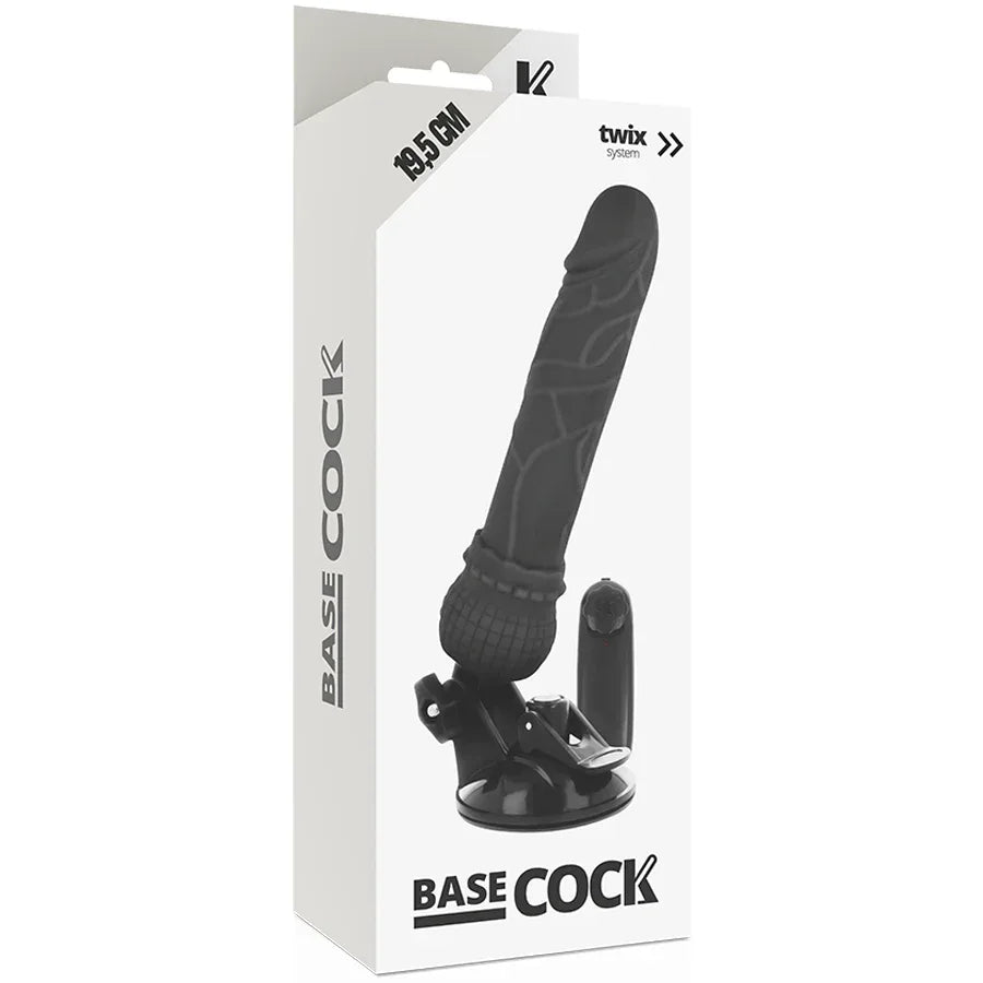 BASECOCK - REALISTISCHER VIBRATOR MIT FERNBEDIENUNG NATÜRLICHER 19.5 CM -O- 4 CM - Vanelion Paradise