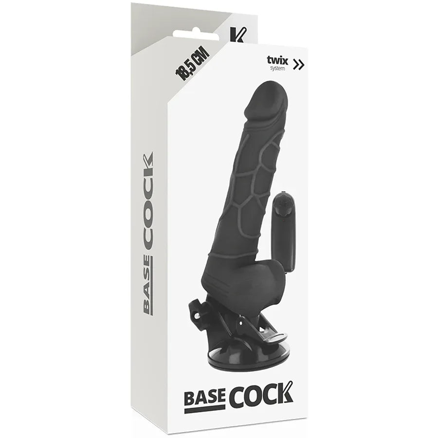 BASECOCK - REALISTISCHER NATÜRLICHER VIBRATOR MIT FERNBEDIENUNG 18.5 CM -O- 4CM - Vanelion Paradise