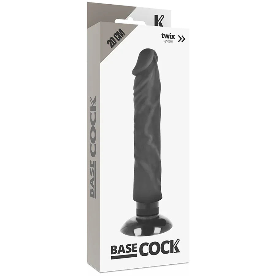 BASECOCK - REALISTISCHER VIBRATOR 2-1 NATÜRLICH 20 CM -O- 4 CM - Vanelion Paradise
