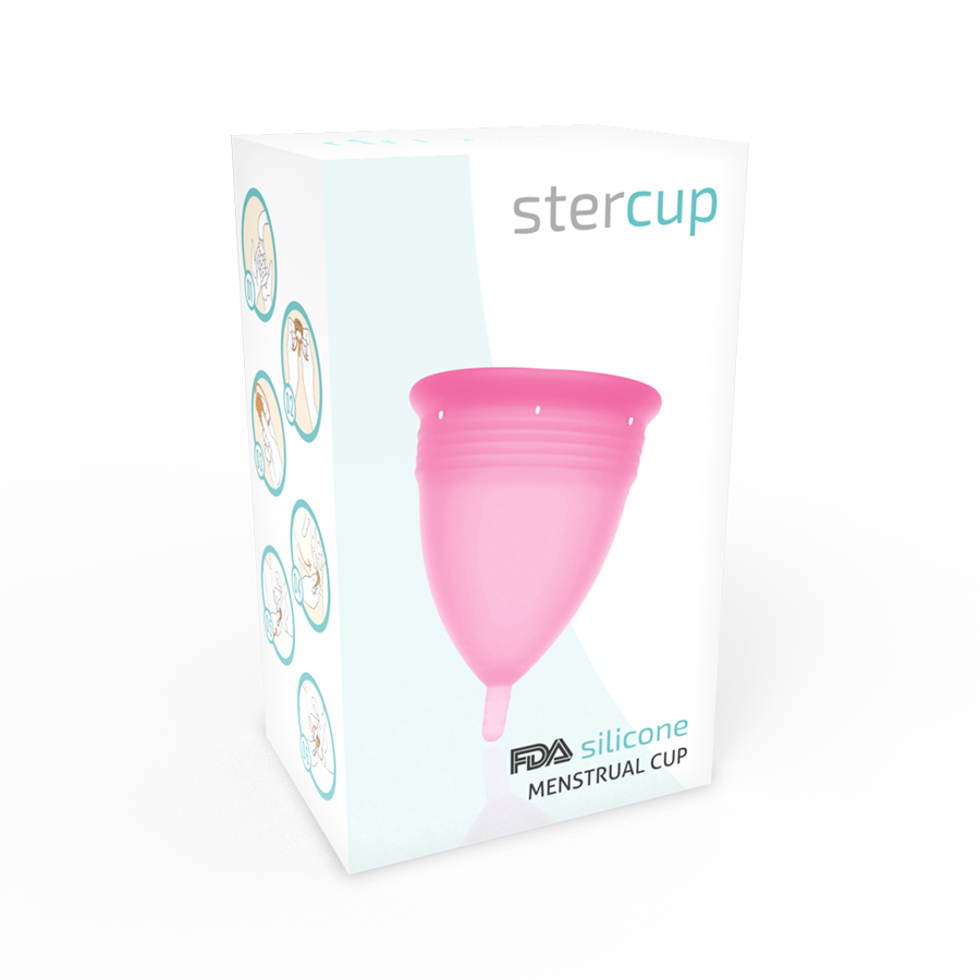 STERCUP - FDA SILIKON-MENSTRUALCUP ROSA - GRÖSSE L