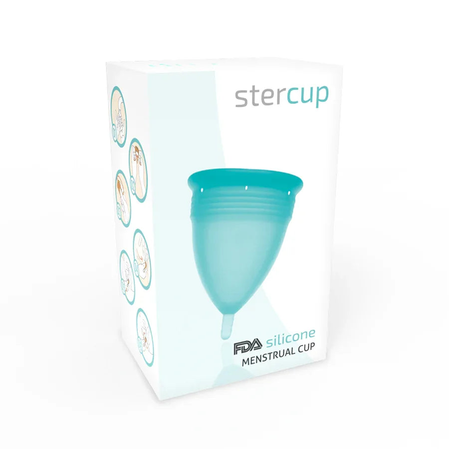 STERCUP - FDA SILIKON-MENSTRUALCUP AQUAMARIN - GRÖSSE S - Vanelion Paradise