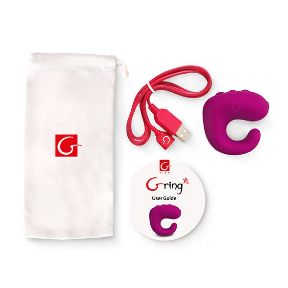 G-VIBE - SPASSSPIELZEUG GRING VIBRATOR RING XL SÜSSE HIMBEERE