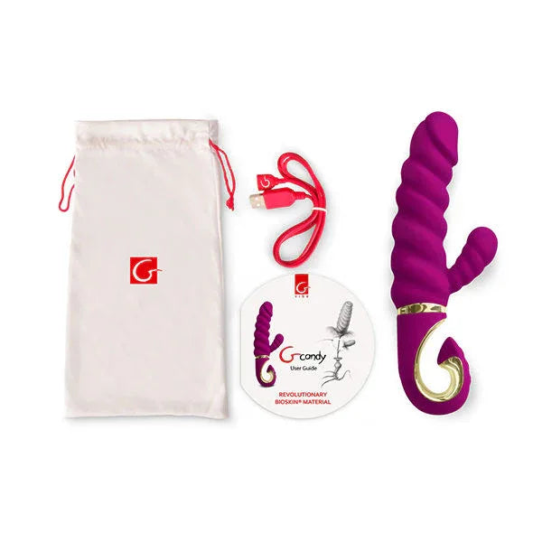 G-VIBE - SPASSSPIELZEUG KANINCHENVIBRATOR GCANDY SÜßE HIMBEERE - Vanelion Paradise