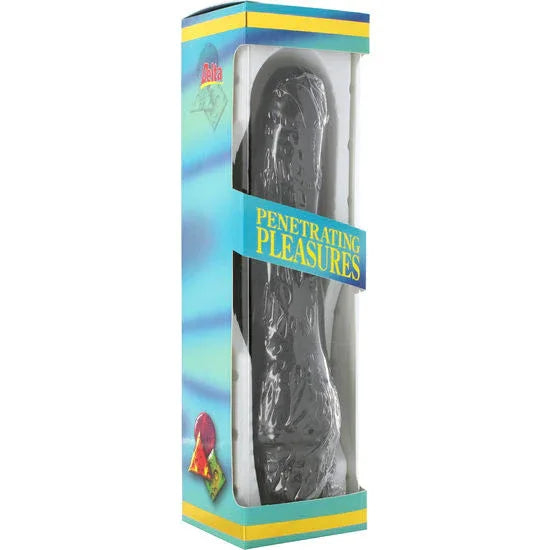 SEVEN CREATIONS - VINYL P-FORM VIBRATOR SCHWARZ PENIS 20 CM - Vanelion Paradise