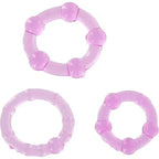 SEVEN CREATIONS - SET AUS DREI LILA PENISRINGEN - Vanelion Paradise