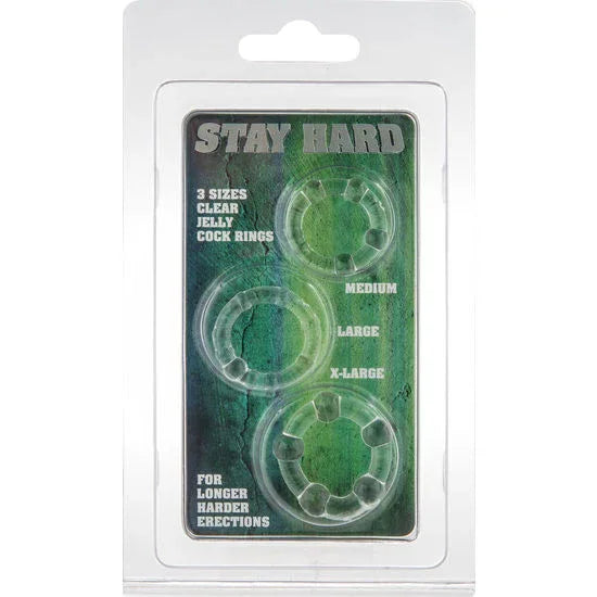SEVEN CREATIONS - SET AUS DREI TRANSPARENTEN PENISRINGEN - Vanelion Paradise
