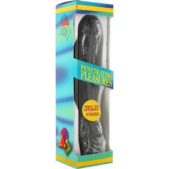 SEVEN CREATIONS - BLACK JELLY VIBRATOR 20 CM - Vanelion Paradise