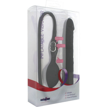 SEVEN CREATIONS - SCHWARZER AUFBLASBARER VIBRATOR VON