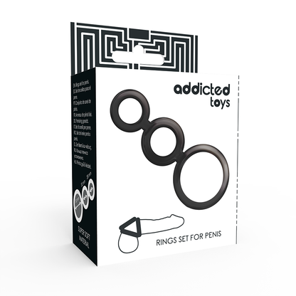 ADDICTED TOYS - RINGSET FÜR PENIS - GERUCHERT