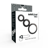 ADDICTED TOYS - RINGSET FÜR PENIS - GERUCHERT - Vanelion Paradise