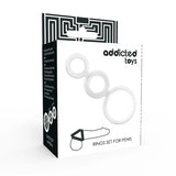 ADDICTED TOYS - RINGSET FÜR PENIS TRANSPARENT - Vanelion Paradise
