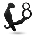 ADDICTED TOYS - ANALPLUG MIT DOPPELTEM PENISRING UND HODEN SCHWARZ - Vanelion Paradise