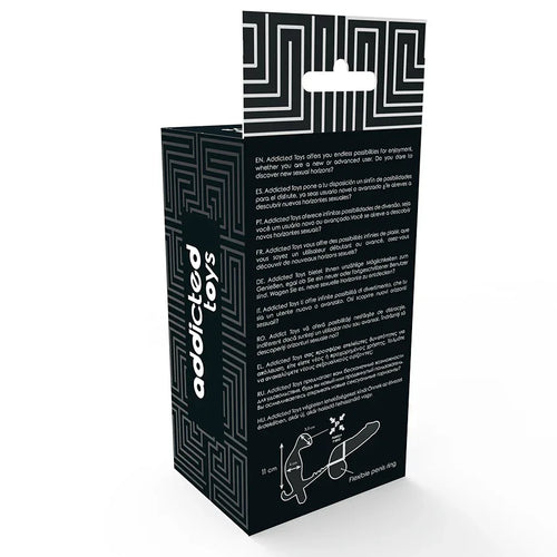 ADDICTED TOYS - ANALPLUG MIT DOPPELTEM PENISRING UND HODEN SCHWARZ - Vanelion Paradise