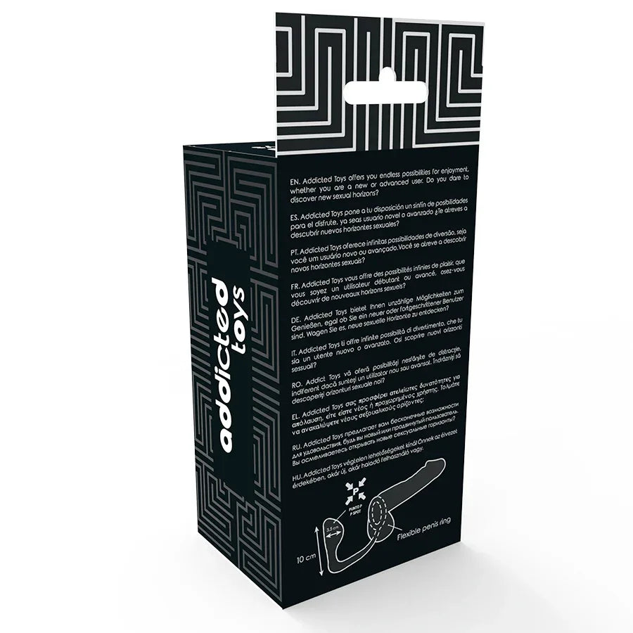 ADDICTED TOYS - ANALPLUG MIT SCHWARZEM PENISRING - Vanelion Paradise