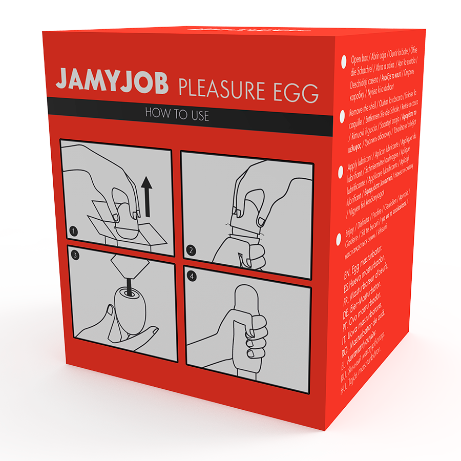 JAMYJOB - EGG MASTURBATOR ROTE VERSION DISKRETT