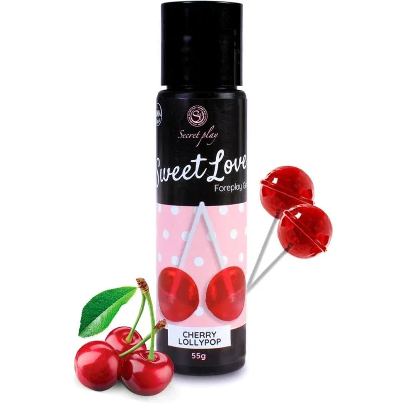 SECRETPLAY - KIRSCHE LOLLIPOP GEL SÜSSE LIEBE 60 ML - Vanelion Paradise
