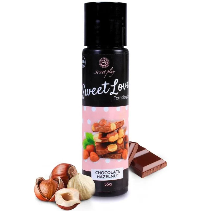SECRETPLAY - GEL SWEET LOVE SCHOKOLADE MIT HASELNUSS 60 ML - Vanelion Paradise