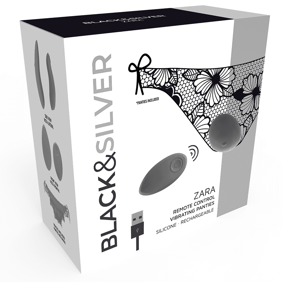 BLACK&SILVER - ZARA-STIMULATOR MIT FERNBEDIENUNG UND KOSTENLOSEM HÖSCHEN - Vanelion Paradise