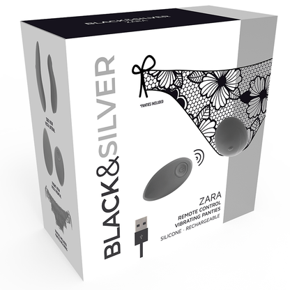 BLACK&SILVER - ZARA-STIMULATOR MIT FERNBEDIENUNG UND KOSTENLOSEM HÖSCHEN