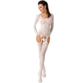 PASSION - WOMAN BS055 WEISSER BODYSTOCKING, EINE GRÖSSE - Vanelion Paradise
