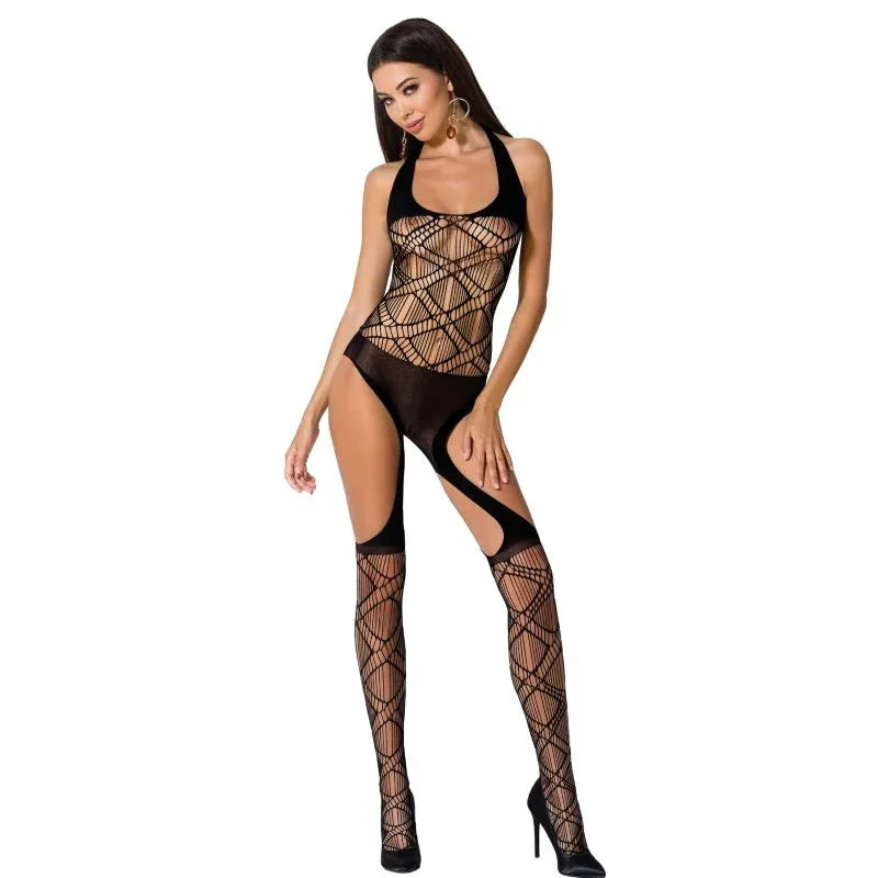 PASSION - WOMAN BS060 BODYSTOCKING SCHWARZ EINE GRÖSSE - Vanelion Paradise