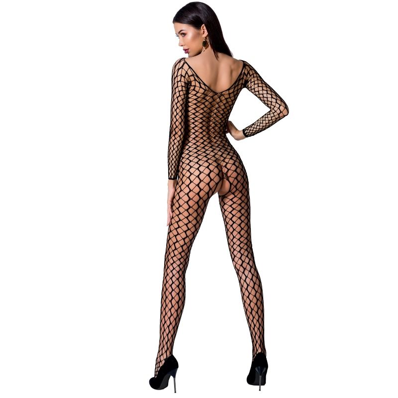 PASSION - WOMAN BS068 BODYSTOCKING SCHWARZ EINE GRÖSSE