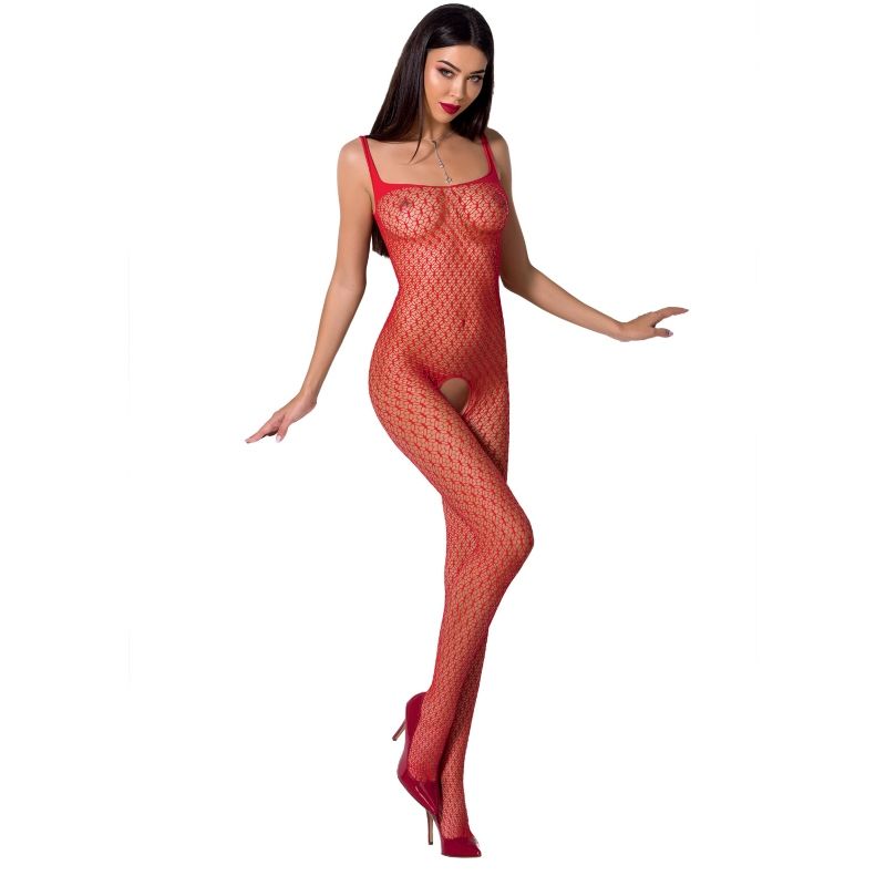 PASSION - WOMAN BS071 SCHWARZER BODYSTOCKING, EINE GRÖSSE