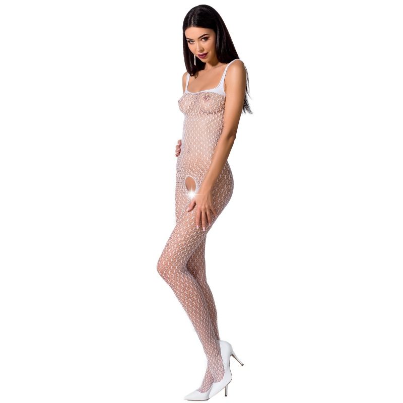 PASSION - WOMAN BS071 SCHWARZER BODYSTOCKING, EINE GRÖSSE