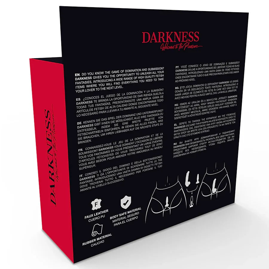DARKNESS - HÖSCHEN MIT PLUG UND AUSWECHSELBAREM DILDO - Vanelion Paradise