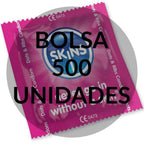 SKINS - KONDOME PUNKTE & STREIFEN BEUTEL 500 EINHEITEN - Vanelion Paradise
