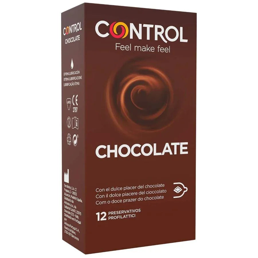 CONTROL - ADAPTA CHOCOLATE CONDOMS 12 UNITS - Vanelion Paradise