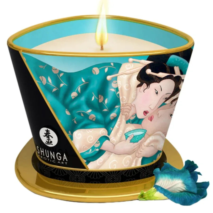SHUNGA - ISLAND BLOSSOMS MASSAGEKERZE 170 ML - Vanelion Paradise