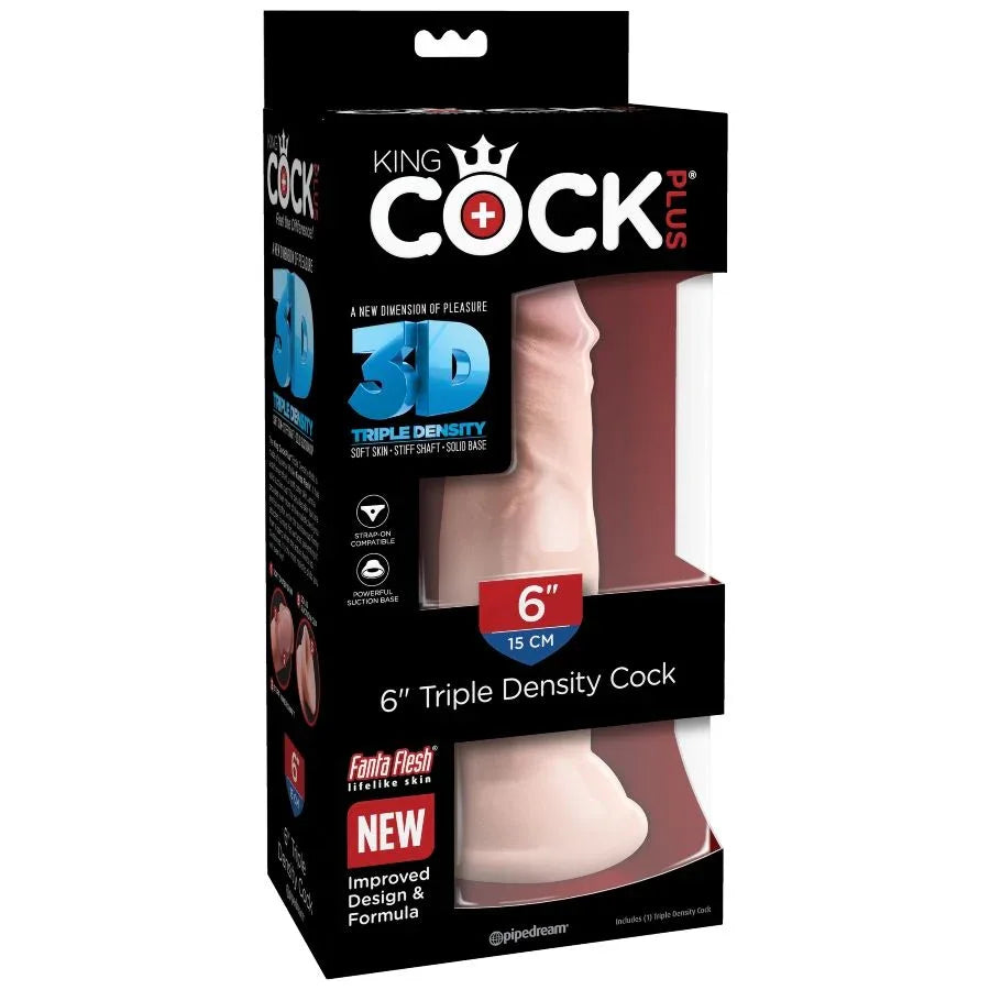 KING COCK - DREIFACHER DICHTEHAHN 15 CM - Vanelion Paradise