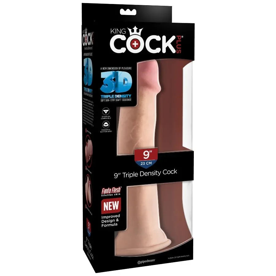 KING COCK - DREIFACHER DICHTEHAHN 23 CM - Vanelion Paradise