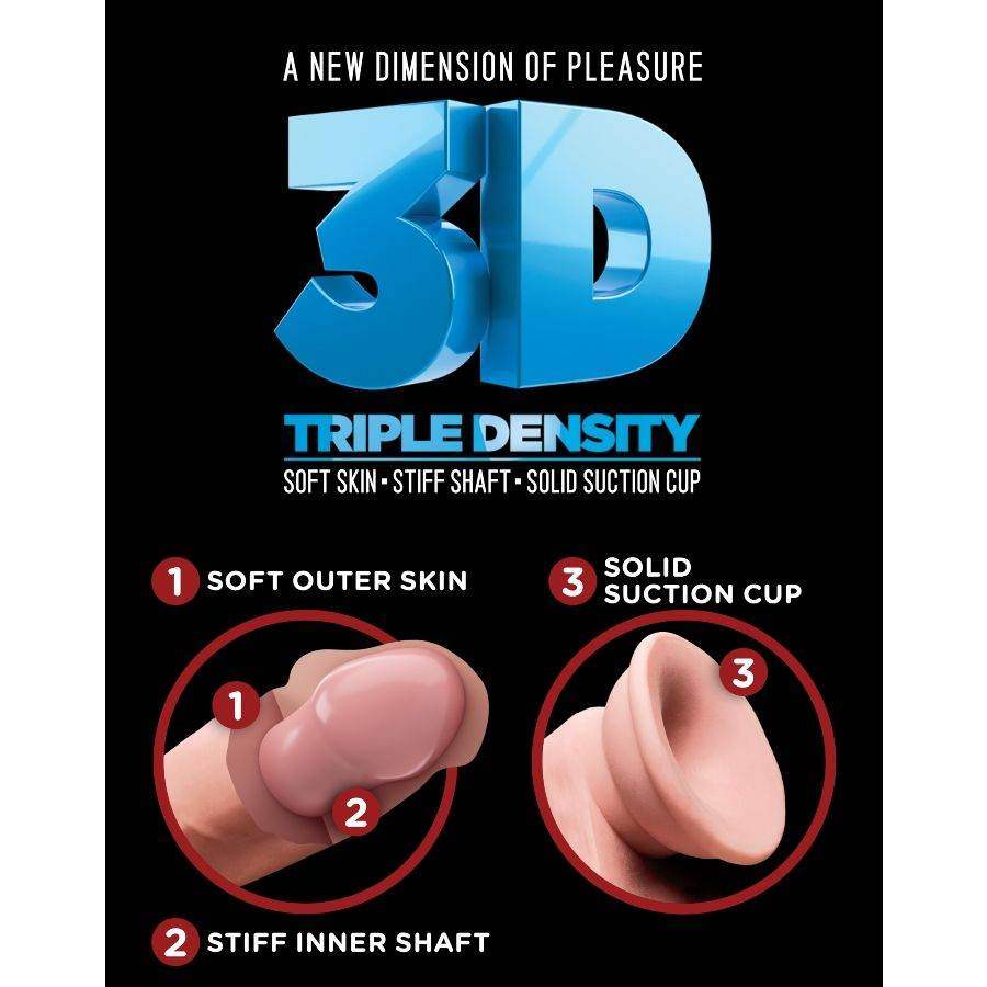 KING COCK - TRIPLE DENSITY DILDO 13 CM MIT HODEN - Vanelion Paradise