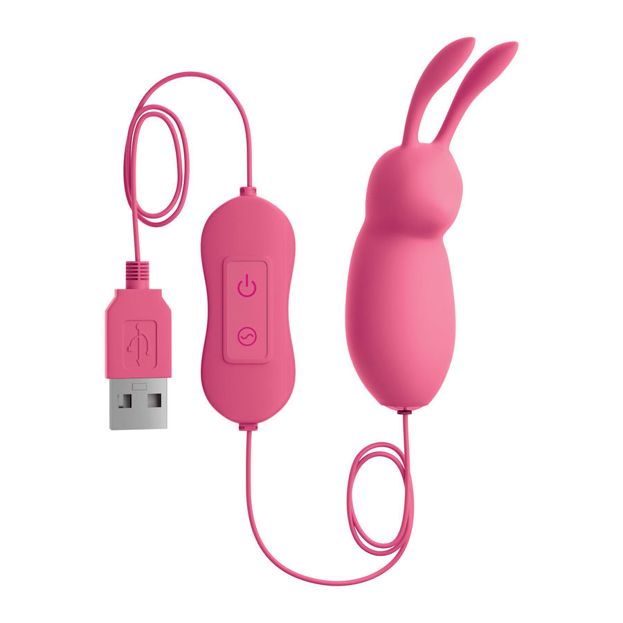 OMG - CUTE RABBIT LEISTUNGSFÄHIGER ROSA VIBRATOR USB