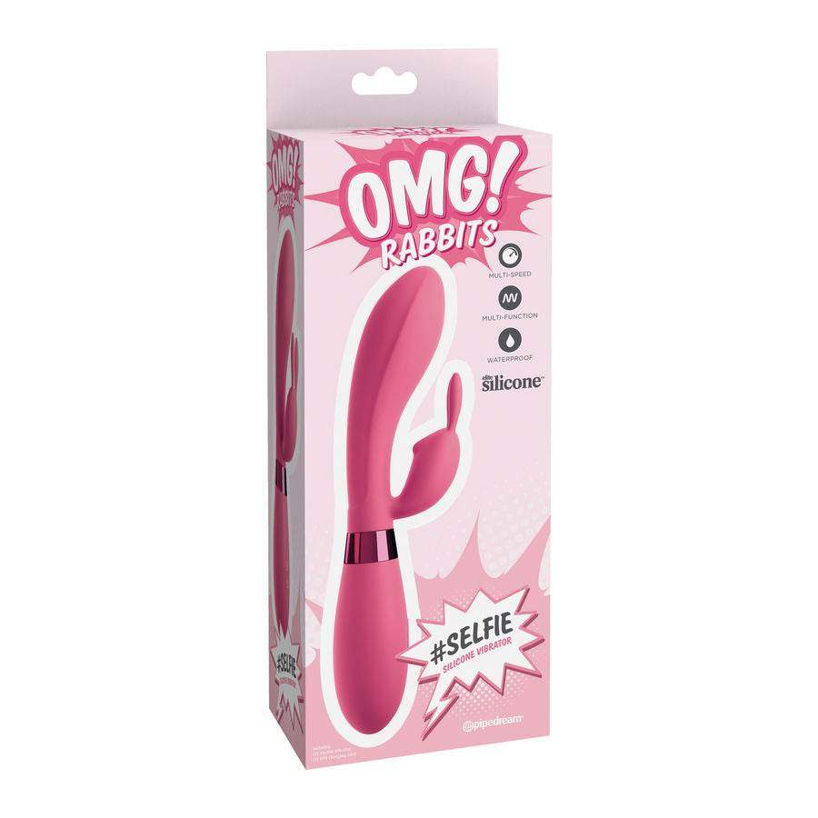 OMG - SELFIE SILICONE VIBRATOR KANINCHEN ROSA - Vanelion Paradise
